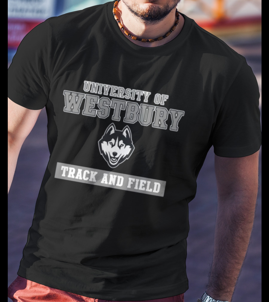 University Of Westbury Huskies Track And Field T-Shirt
