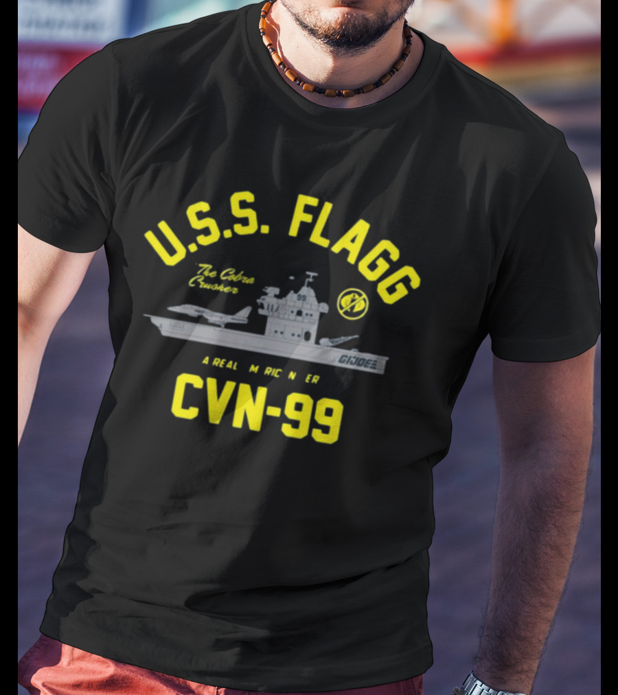 USS Flagg The Cobra Crusher CVN 99 G.I. Joe A Real American Hero T-Shirt