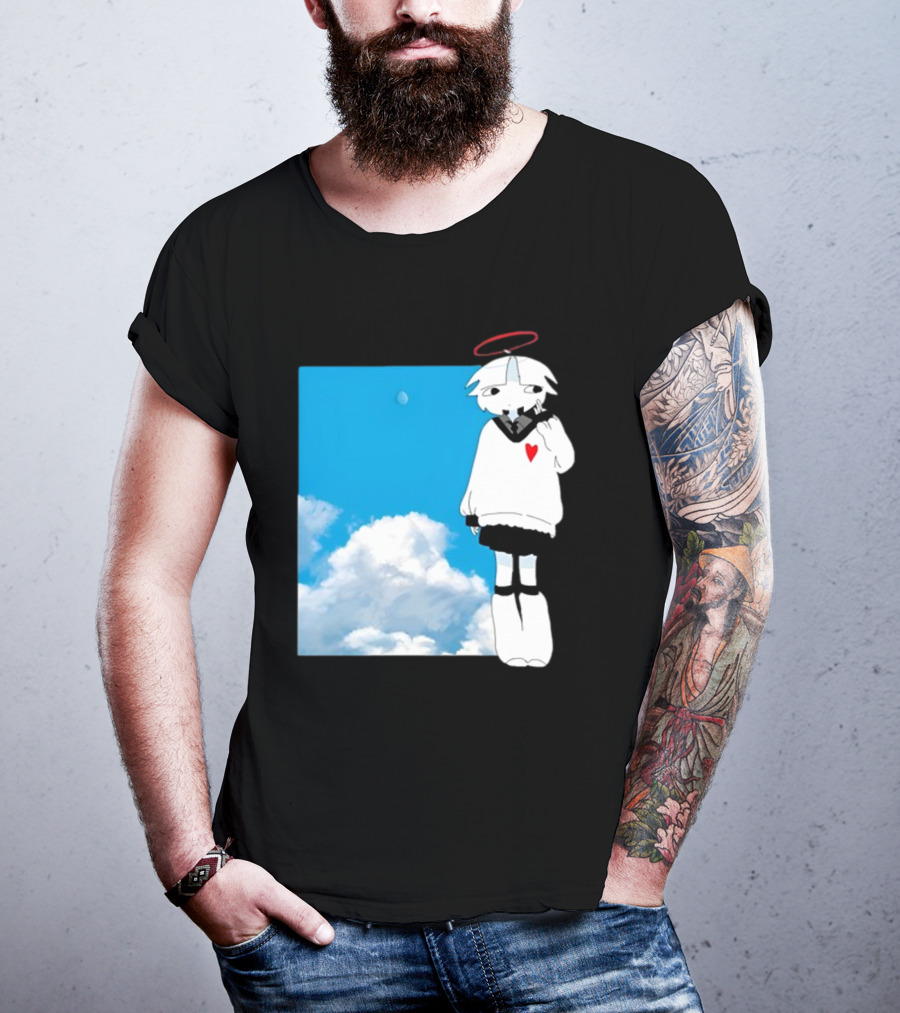 ChewChewer Loving Sky Cute Angel Halo Heart Clouds T-Shirt