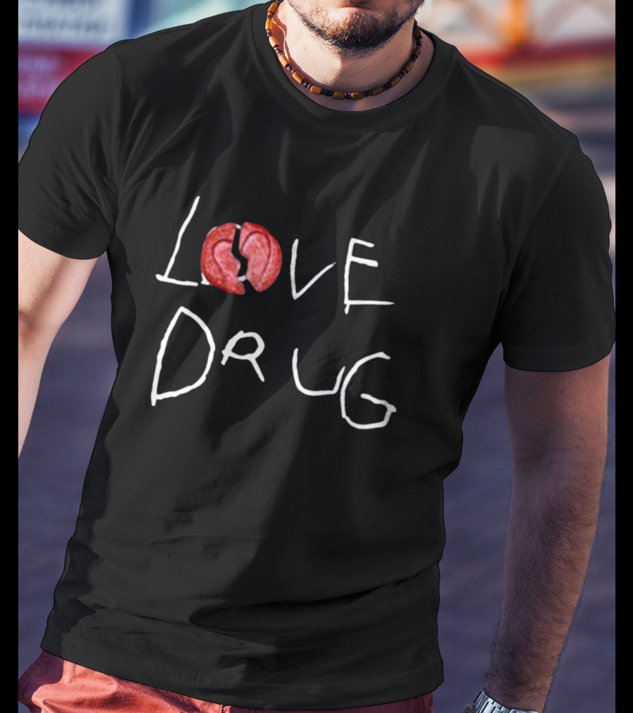 Grindhard Dark Grey Broken Love Drug T-Shirt