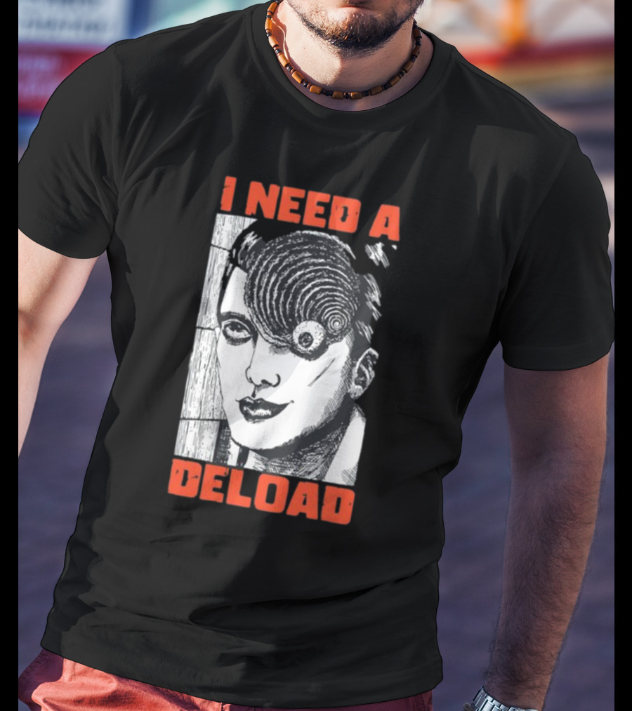 I Need A Deload Spiral Horror Comic T-Shirt