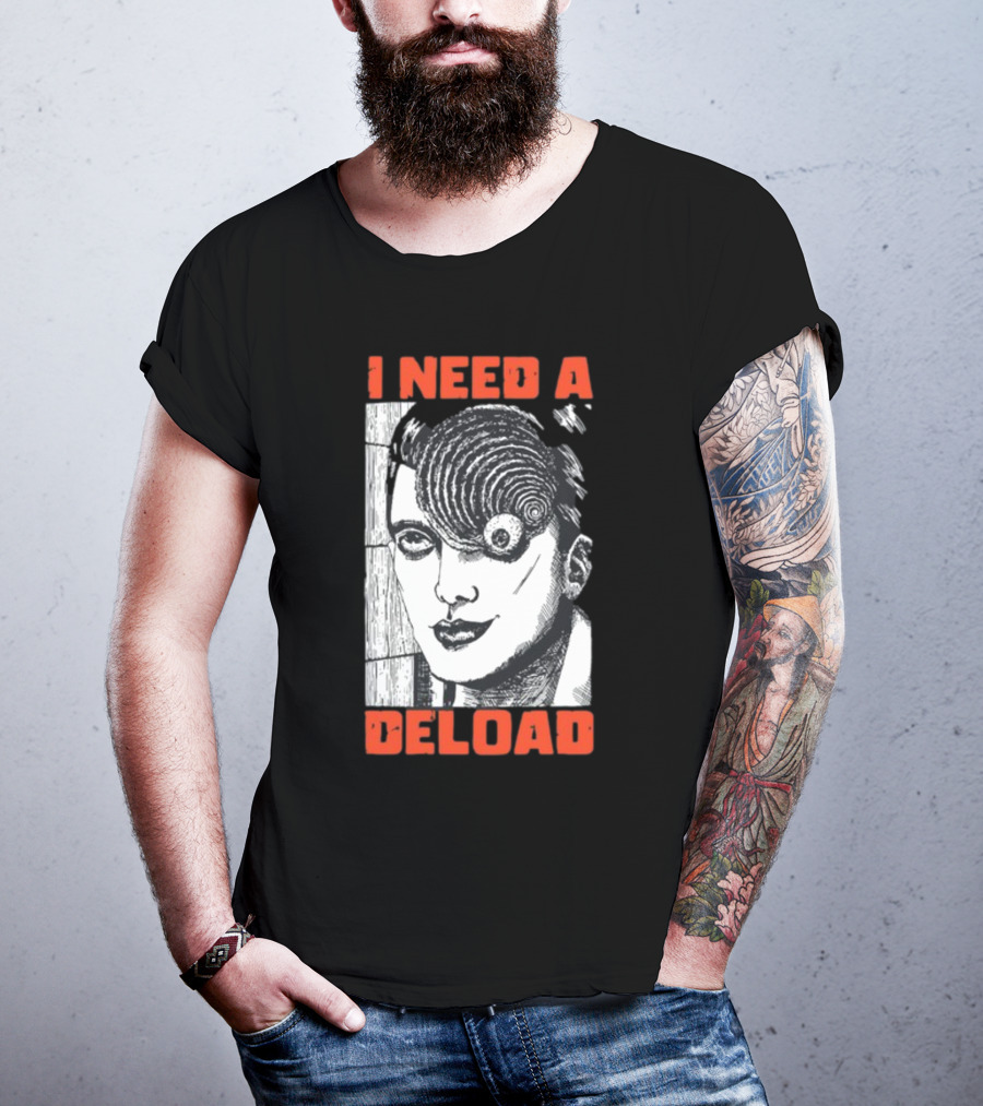 I Need A Deload Spiral Horror Comic T-Shirt