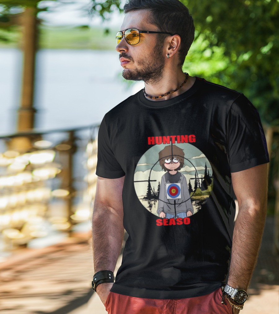 Mr Grill Gangster Hunting Season Crosshair Target Boy T-Shirt