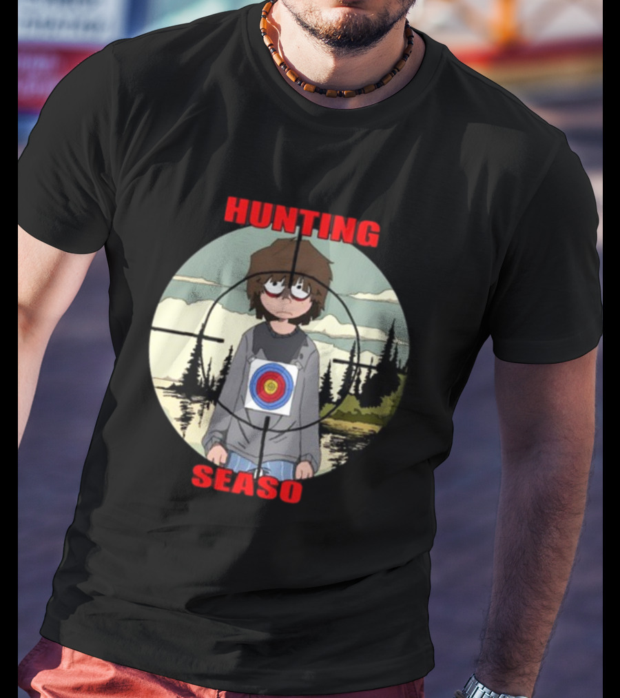 Mr Grill Gangster Hunting Season Crosshair Target Boy T-Shirt