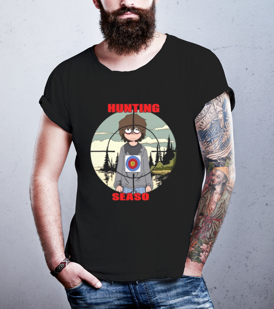 Mr Grill Gangster Hunting Season Crosshair Target Boy T-Shirt