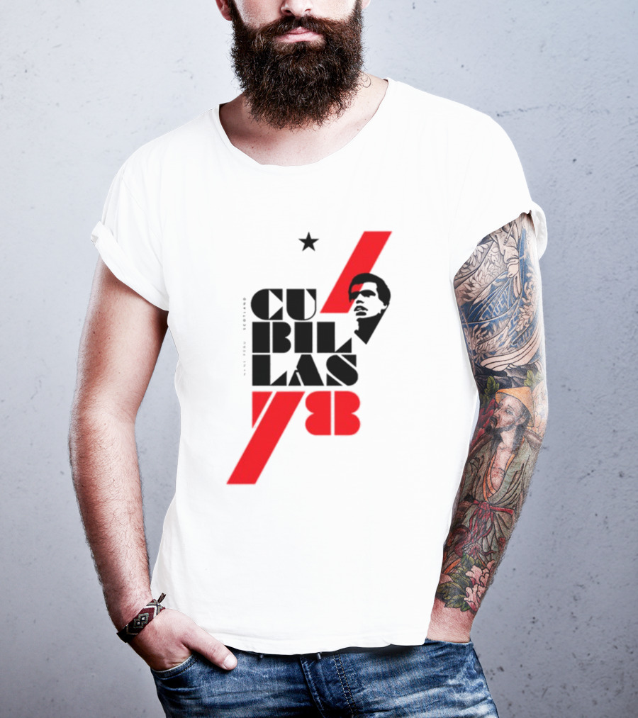 CUBILLAS 78 Star Iconic Red And Black T-Shirt