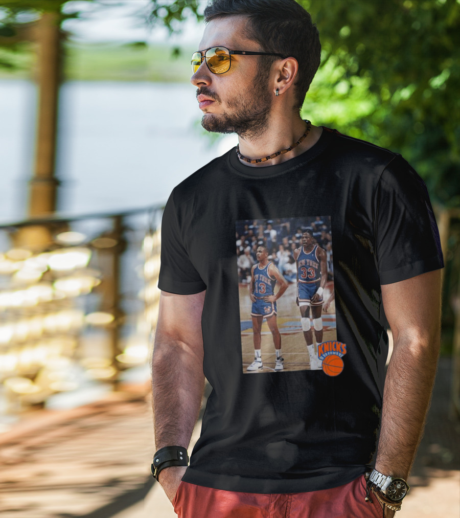 Mitchell And Ness NY Knicks Brunson Camiseta Player Photo Vintage Basketball 13 33 T-Shirt