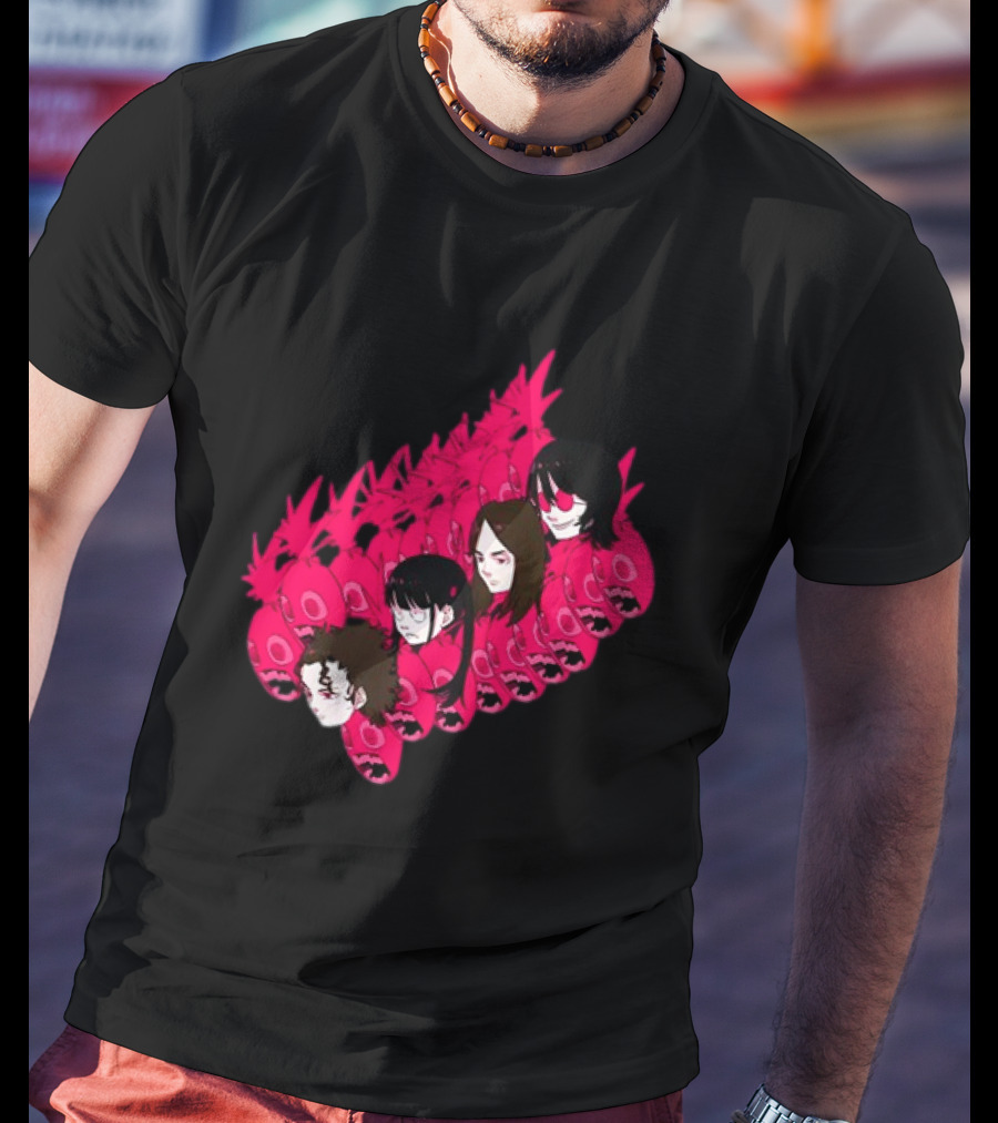 Concert Exclusive Jun Inagawa Pink Monster Characters T-Shirt