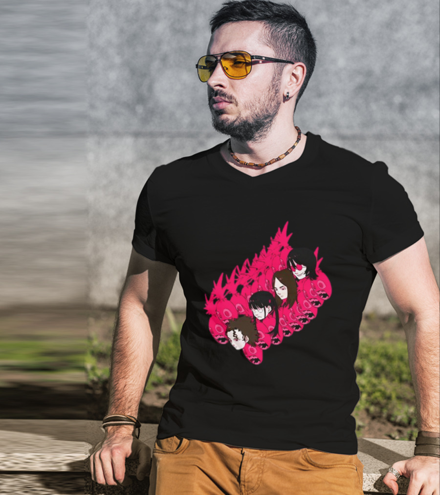 Concert Exclusive Jun Inagawa Pink Monster Characters T-Shirt