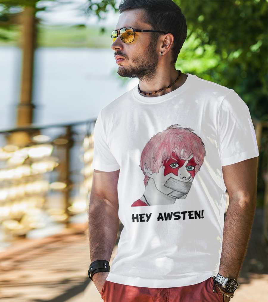 Hey Awsten Are You Gonna Play Sneaking Out Of Heaven Masked Punk T-Shirt