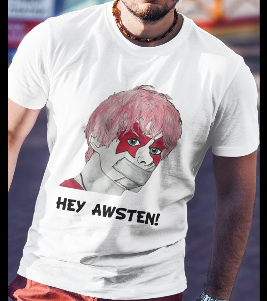 Hey Awsten Are You Gonna Play Sneaking Out Of Heaven Masked Punk T-Shirt