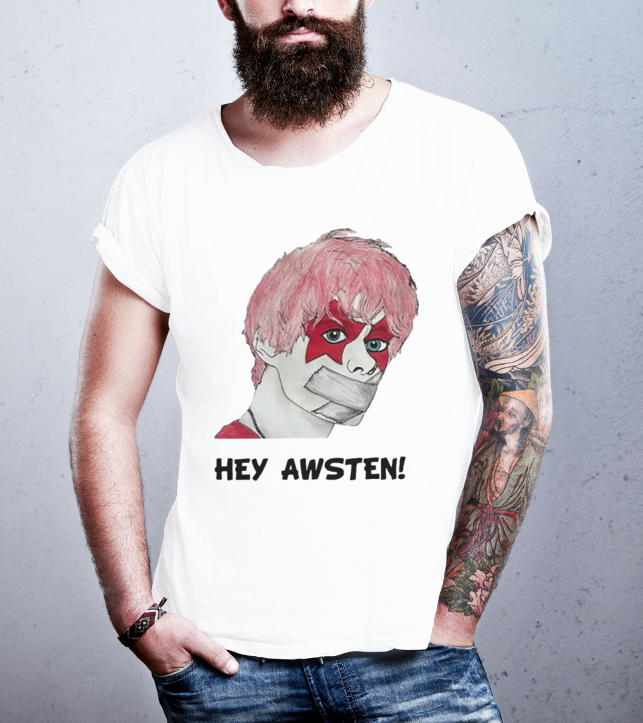 Hey Awsten Are You Gonna Play Sneaking Out Of Heaven Masked Punk T-Shirt