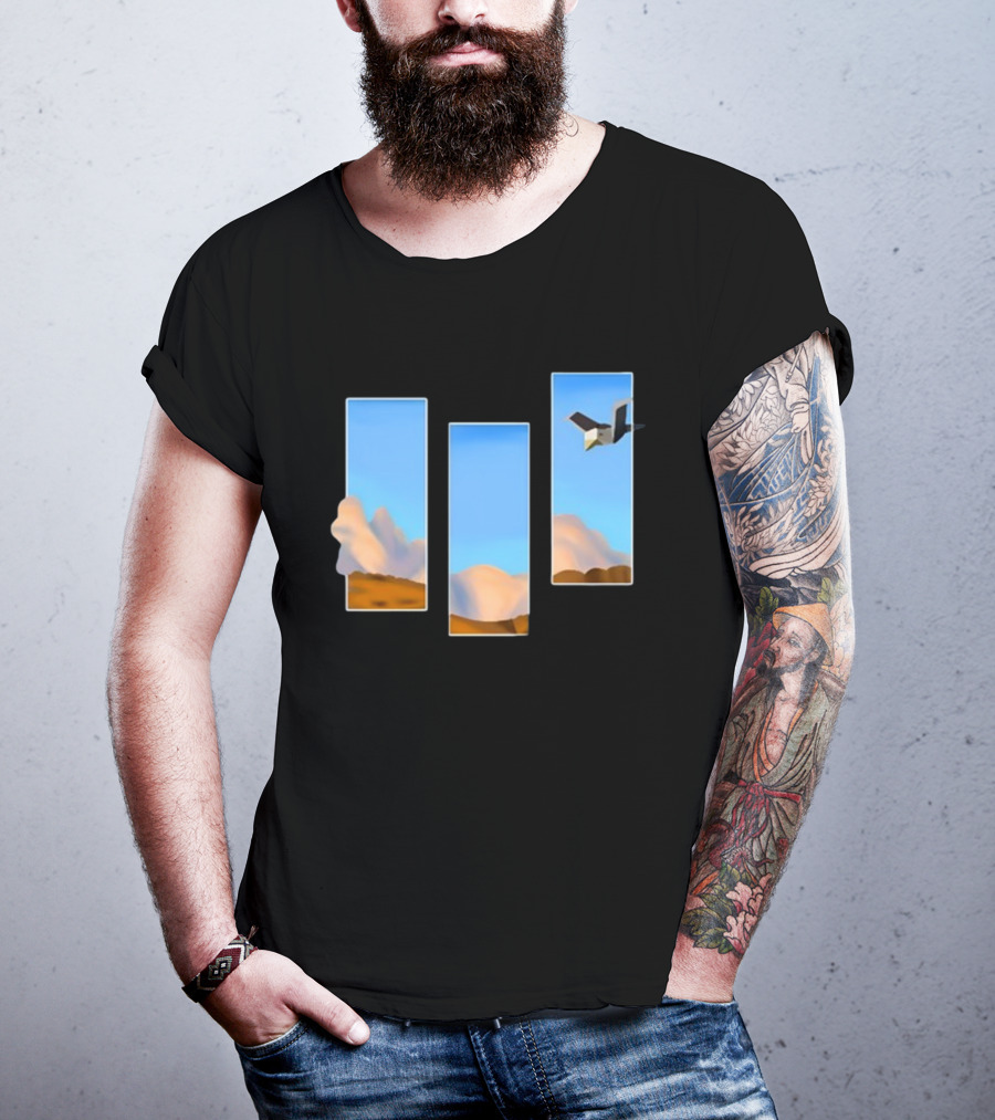 Rae Abroadwaybug Lovejoy Pebble Brain Ep Fanmade Sky And Clouds With Bird T-Shirt