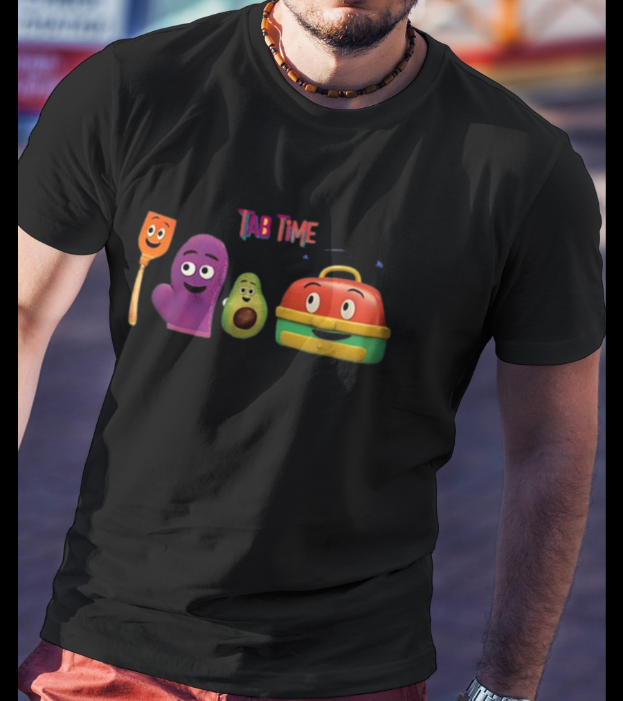 Tab Time Pals Colorful Kitchen Friends T-Shirt