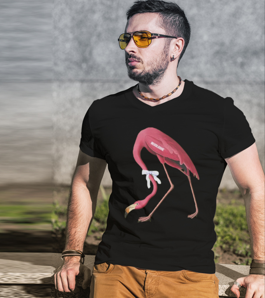 Mixoloshe Flamingo Team Crewneck T-Shirt