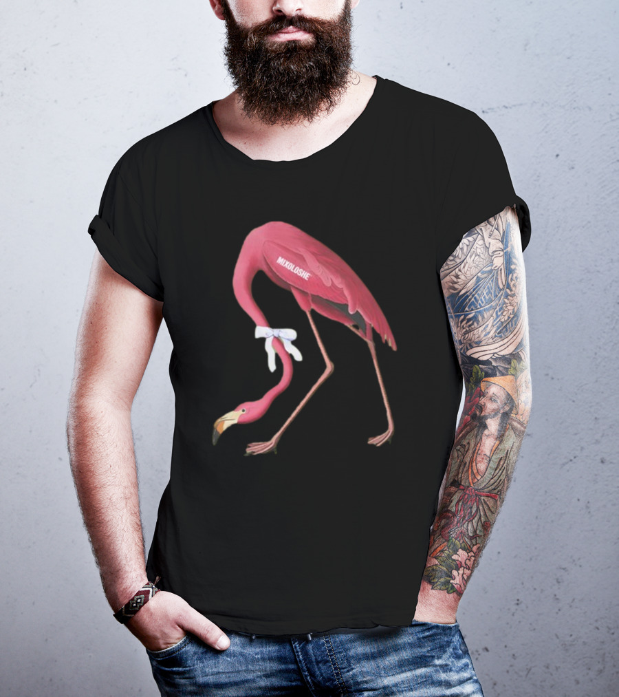 Mixoloshe Flamingo Team Crewneck T-Shirt