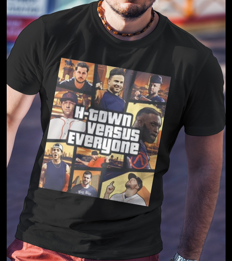 H-Town Versus Everyone Houston Sports Icons Collage T-Shirt
