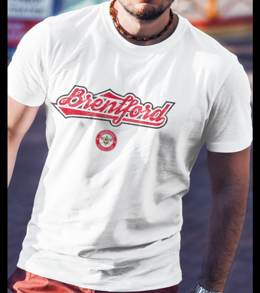 Brentford FC Football Club 1863 Script Slub T-Shirt