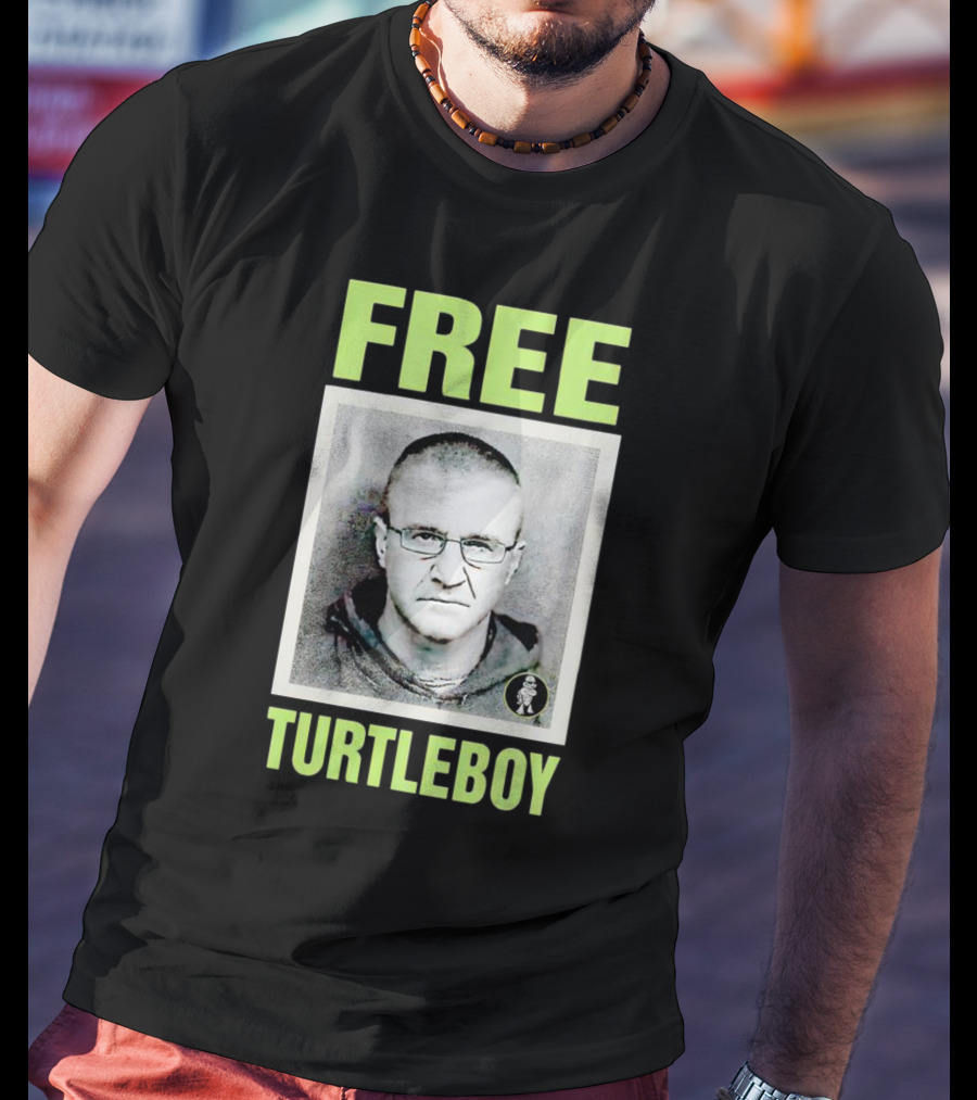 Free Turtleboy Mugshot T-Shirt
