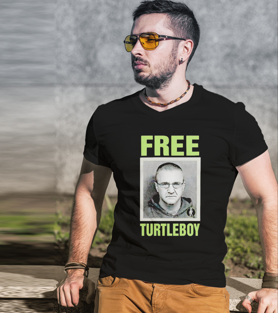 Free Turtleboy Mugshot T-Shirt