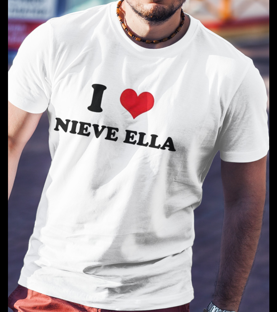 I Love Nieve Ella Heart T-Shirt