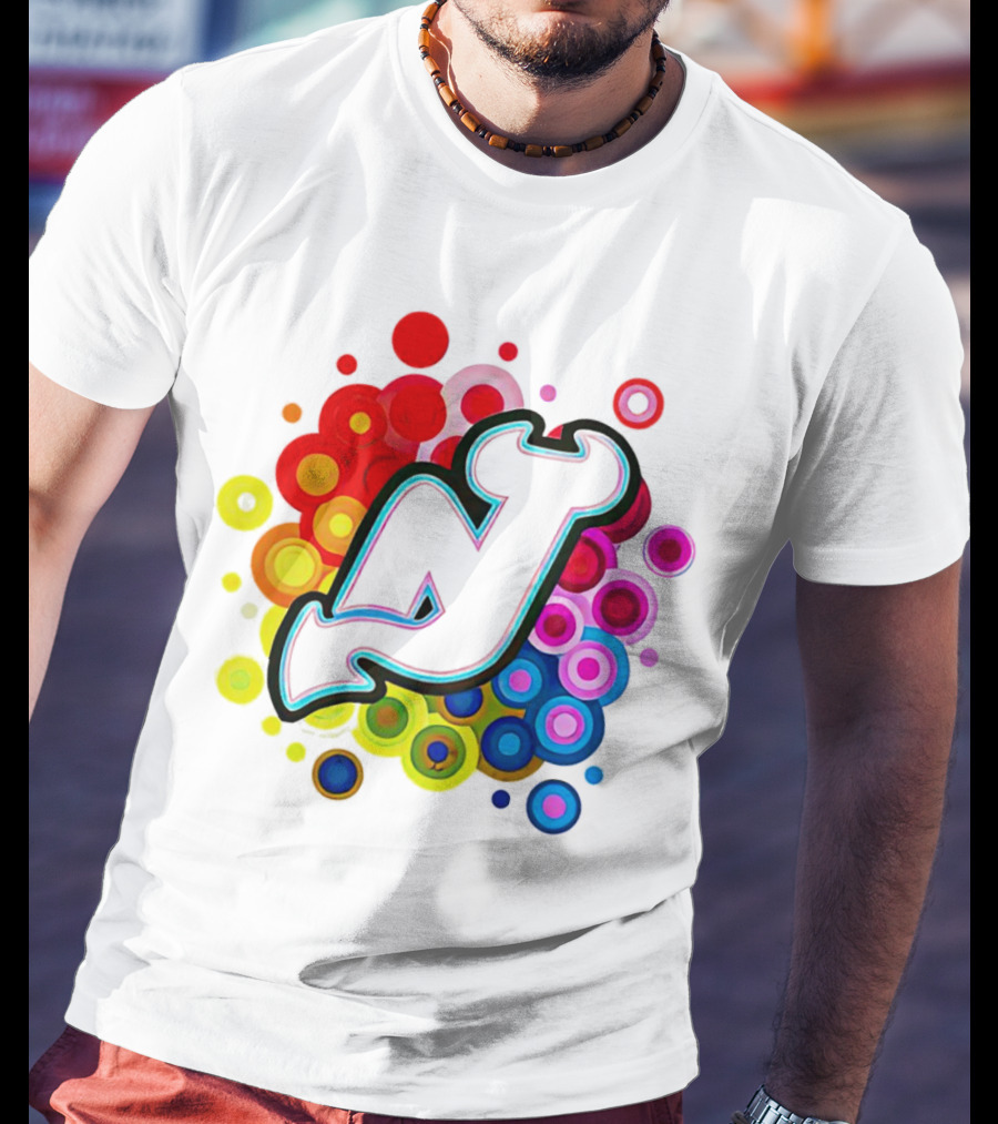 New Jersey Devils Rainbow T-Shirt