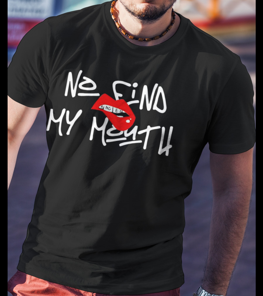 No Find My Mouth Lips Angel Icon T-Shirt