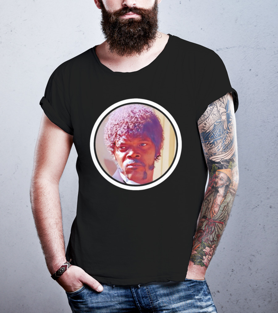 Jules Winnfield Iconic Look Pulp Fiction Samuel L Jackson Photo T-Shirt