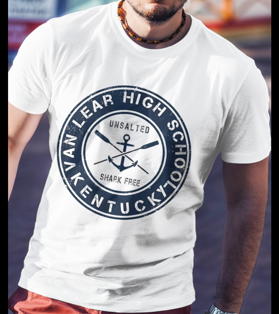 Van Lear High School Kentucky Unsalted Shark Free Anchor And Paddles T-Shirt