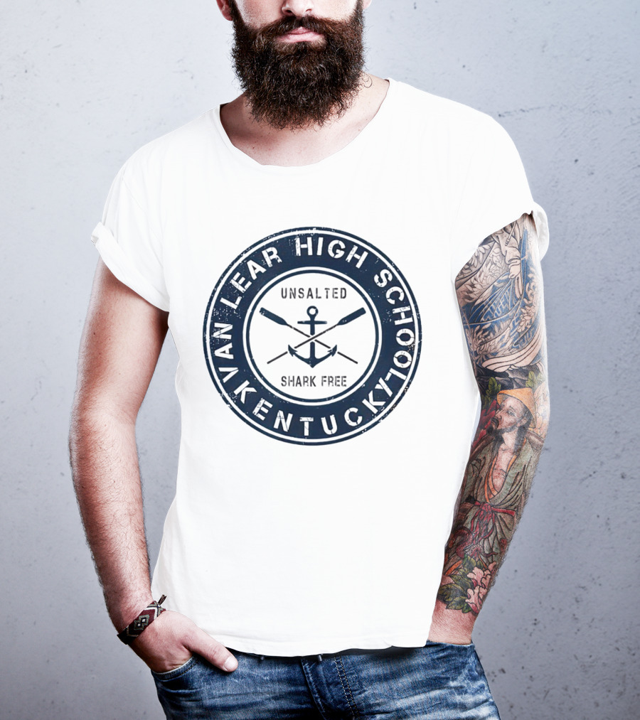 Van Lear High School Kentucky Unsalted Shark Free Anchor And Paddles T-Shirt