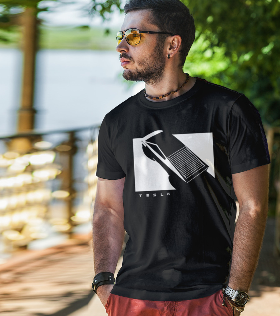 Tesla Cybertruck Monochrome Concept T-Shirt