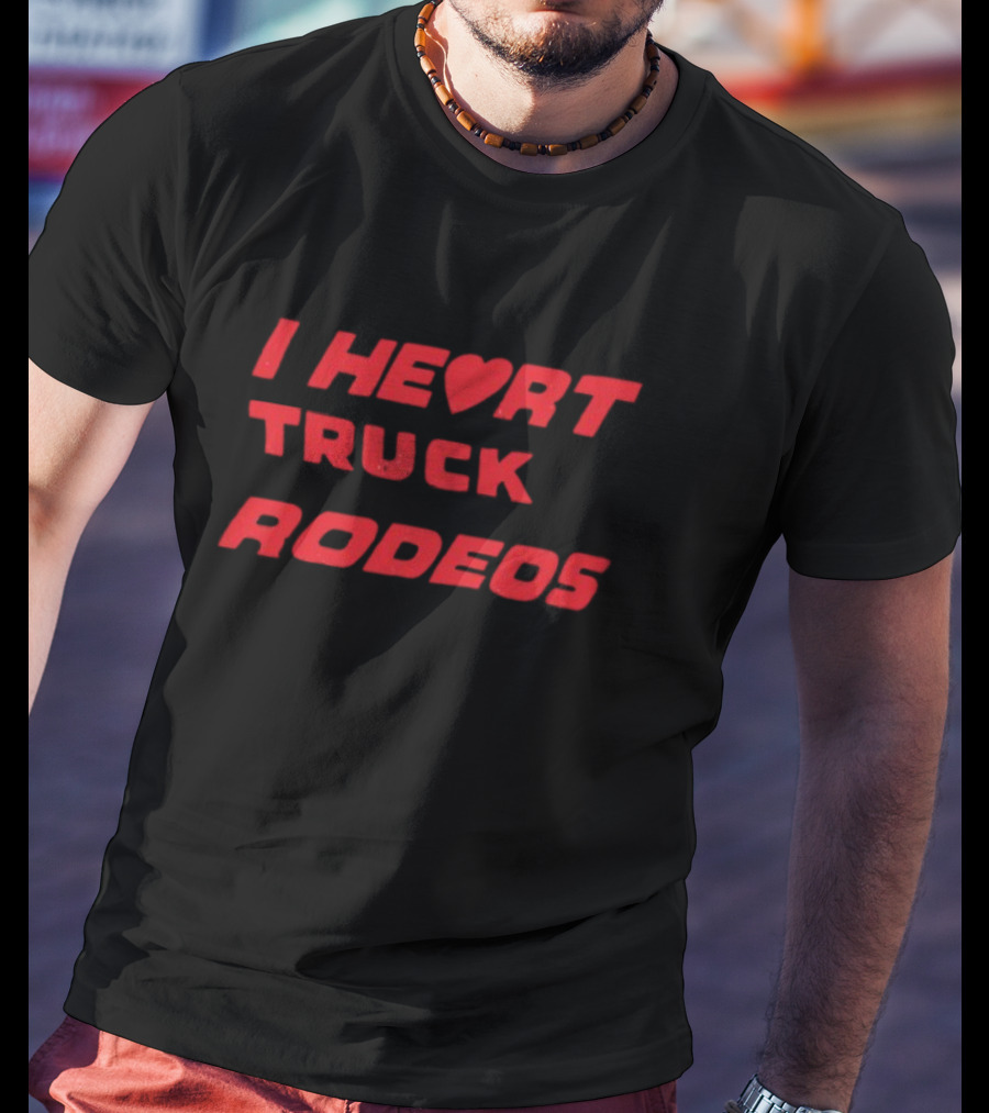 Midnight Rider I Heart Truck Rodeos Truck T-Shirt