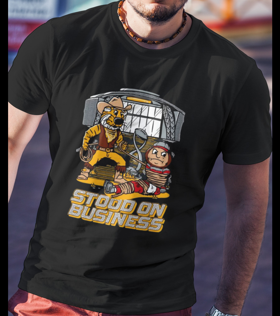 Stood On Business Mizzou Tiger Enforcer With Captive Buckeye T-Shirt