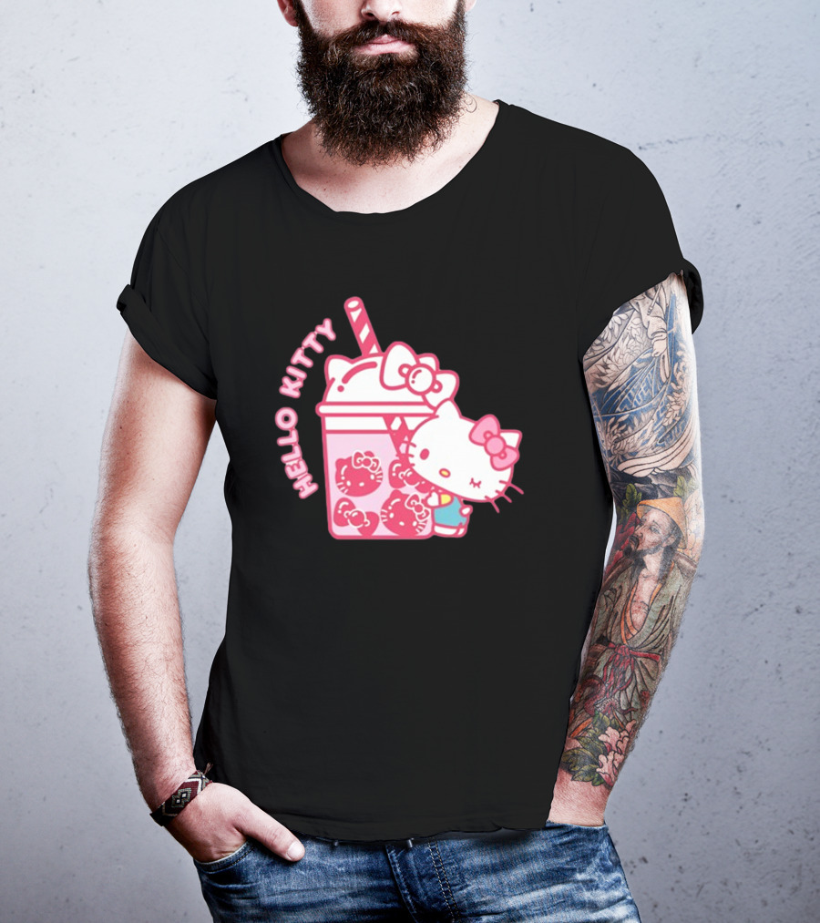 Hello Kitty Bubble Tea Drink Cute T-Shirt