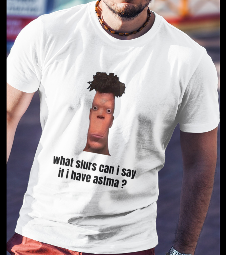 What Slurs Can I Say If I Have Astma Character With Unique Hair And Expression T-Shirt
