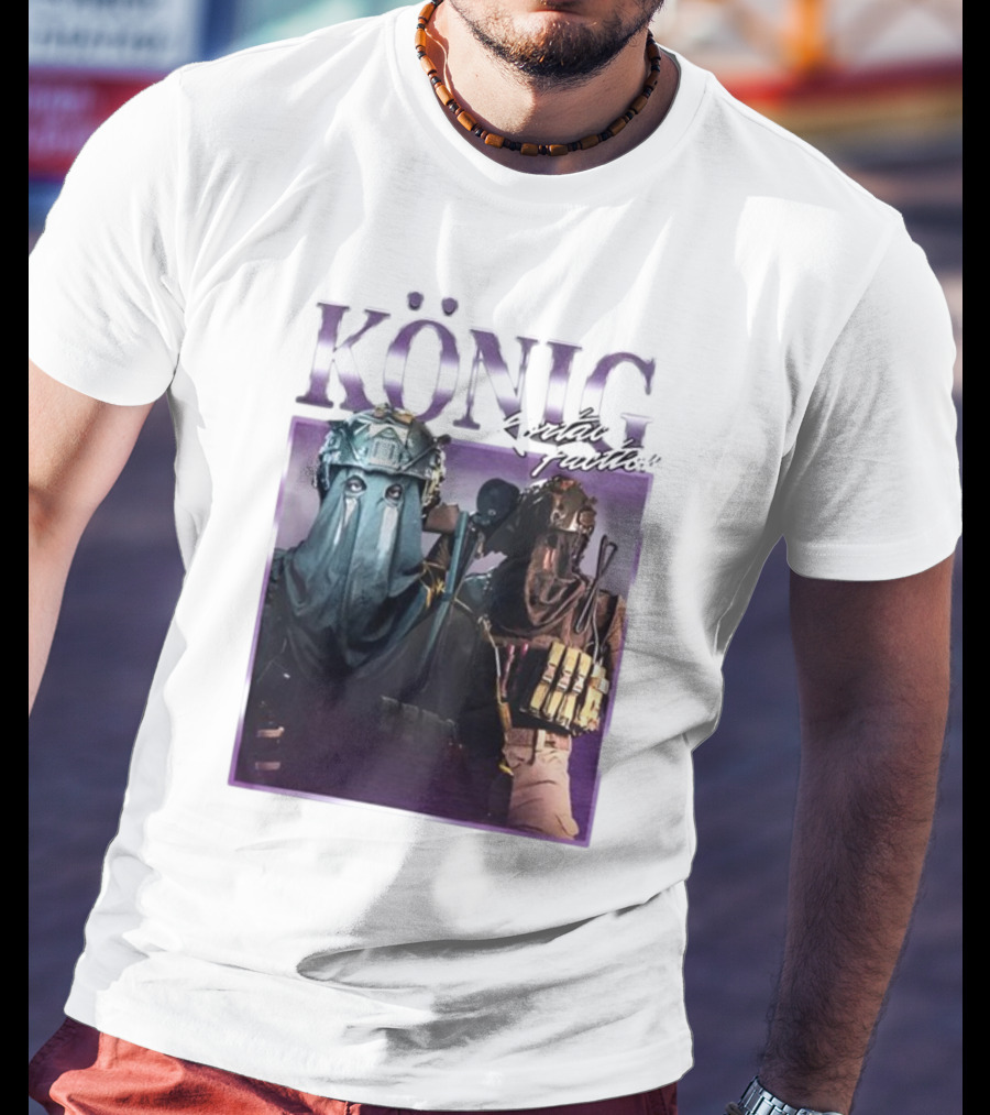 König Kortac Faction Masked Figures With Tactical Gear T-Shirt
