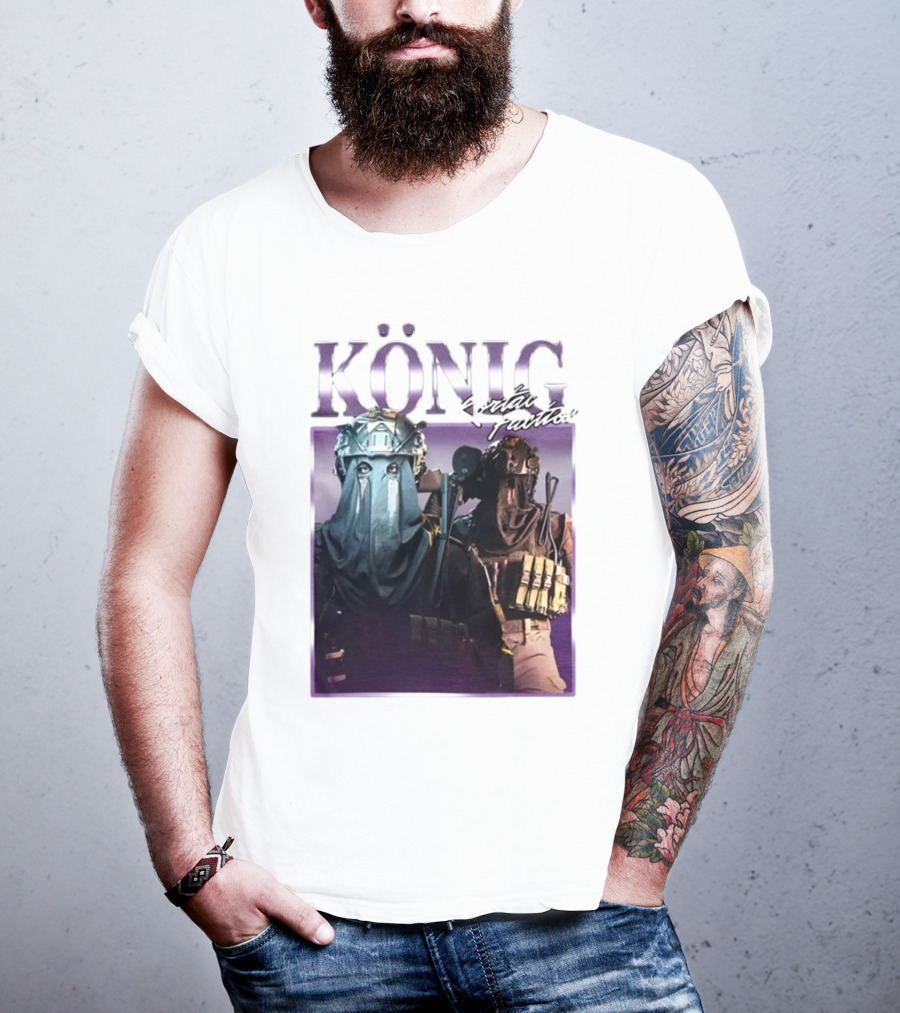 König Kortac Faction Masked Figures With Tactical Gear T-Shirt