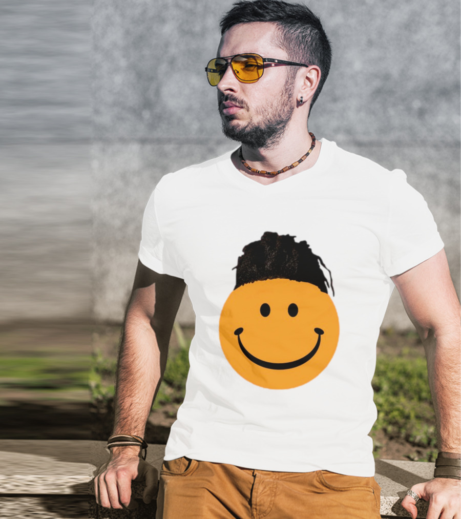 Smiling Face Have A Nice Game Emoji With Hair T-Shirt