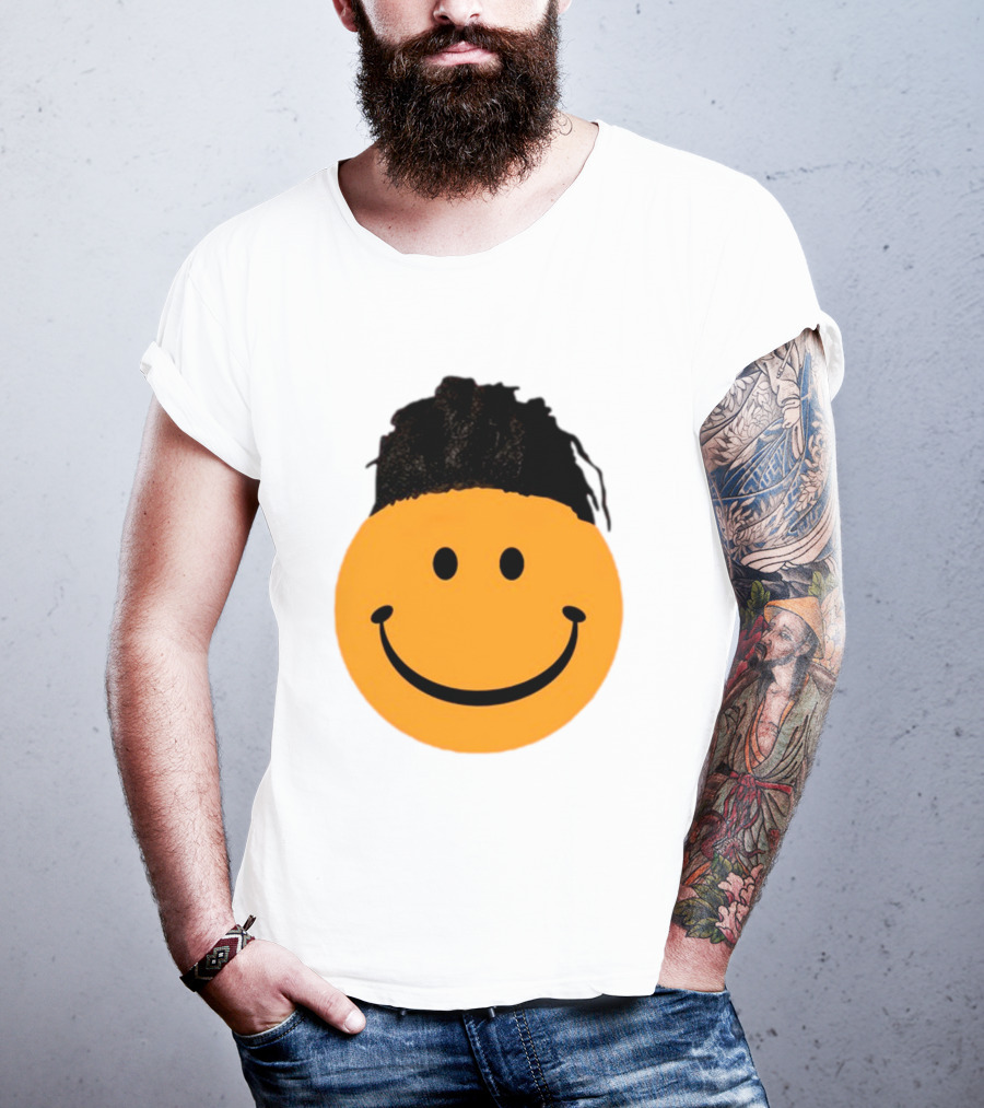Smiling Face Have A Nice Game Emoji With Hair T-Shirt