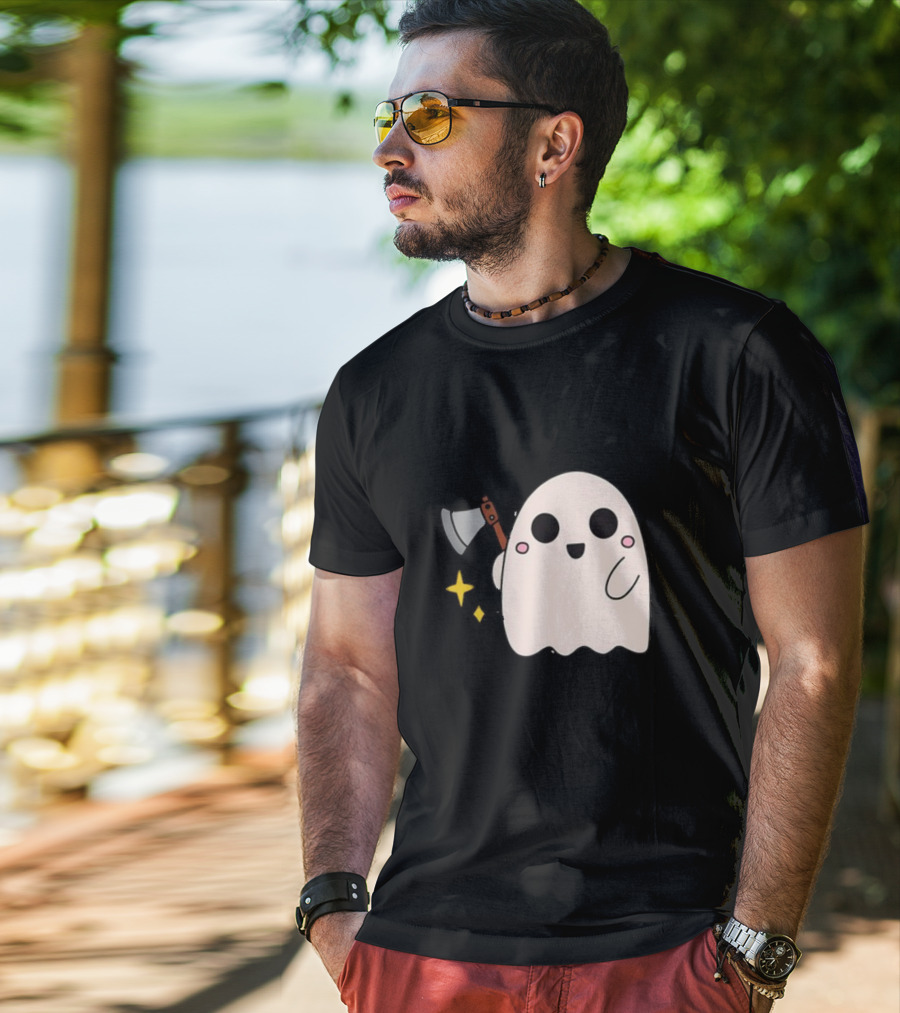 Your Face Pisses Me Off Ghost With Axe T-Shirt