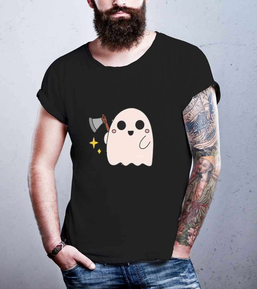 Your Face Pisses Me Off Ghost With Axe T-Shirt