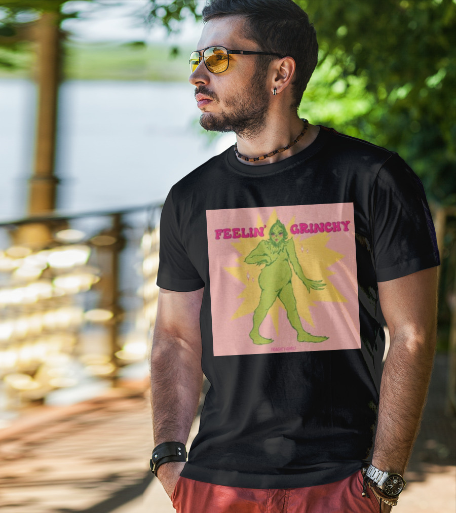 Feelin’ Grinchy Tragicgirls Retro Green Character T-Shirt