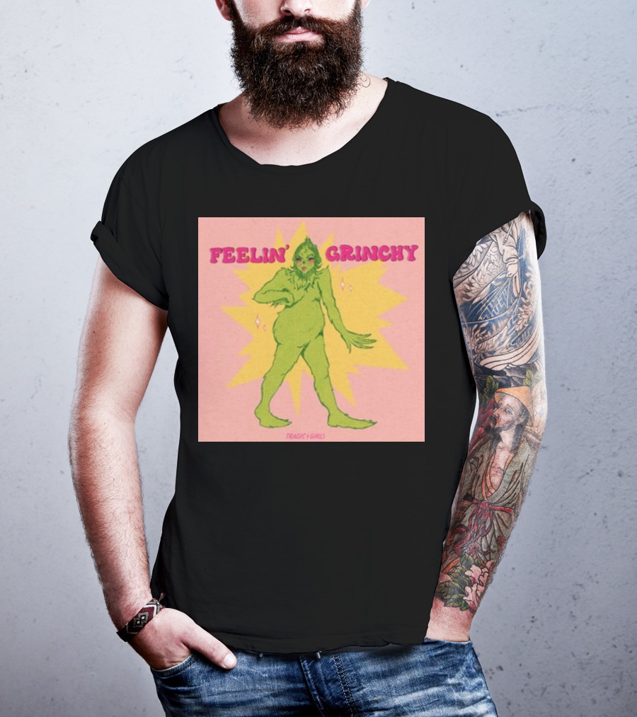 Feelin’ Grinchy Tragicgirls Retro Green Character T-Shirt
