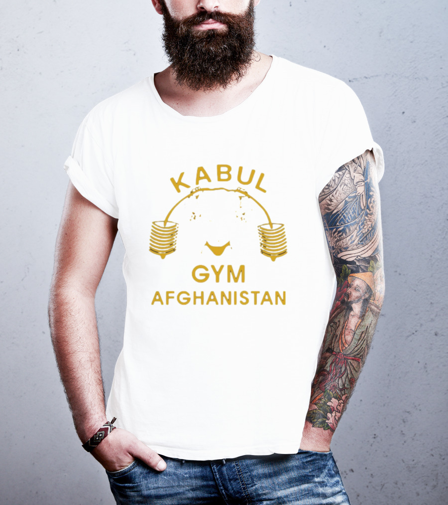 Kabul Gym Afghanistan Weights Icon Lord Miles Wearing T-Shirt