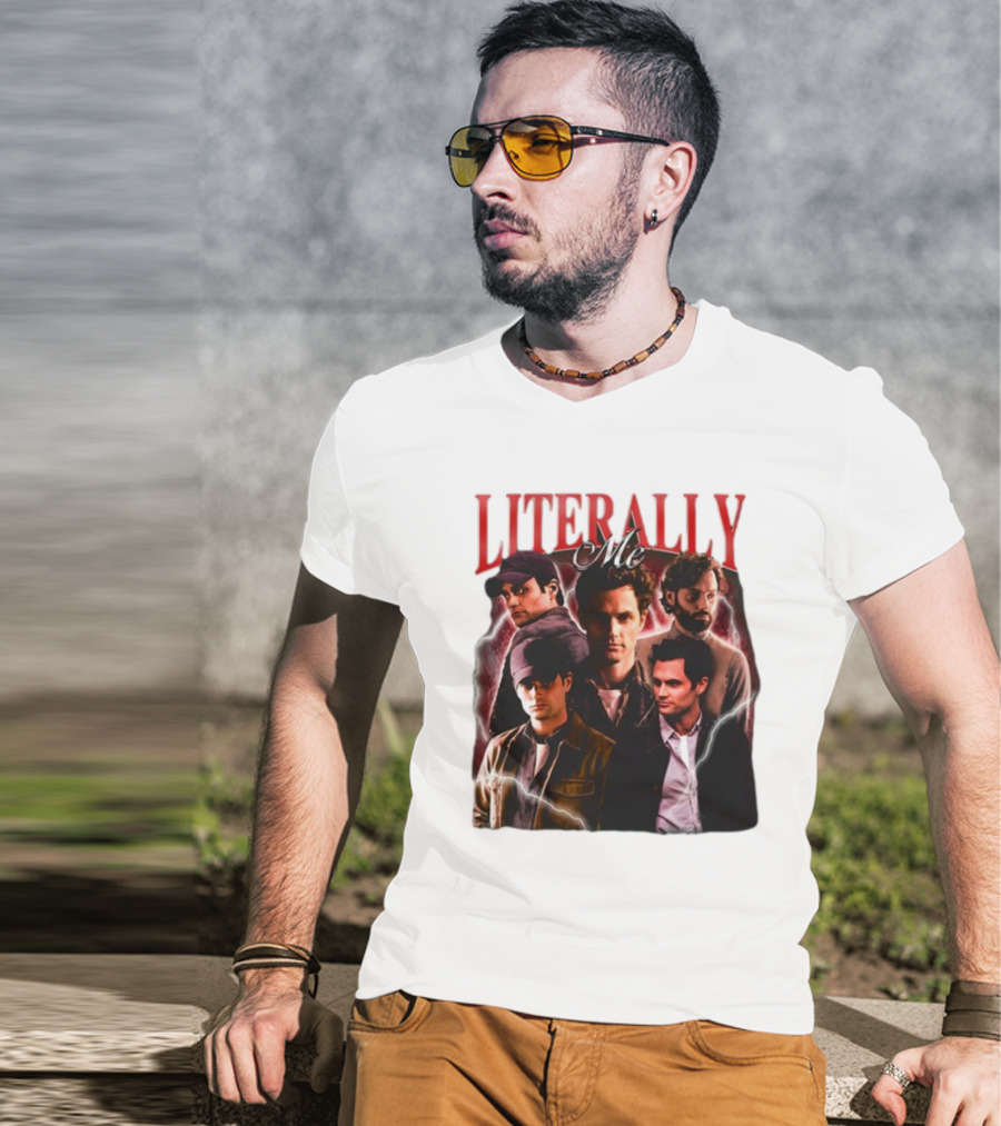 Notsafeforwear Joe Goldberg Literally Me Collage T-Shirt