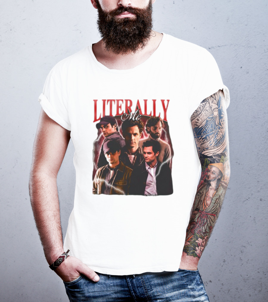 Notsafeforwear Joe Goldberg Literally Me Collage T-Shirt