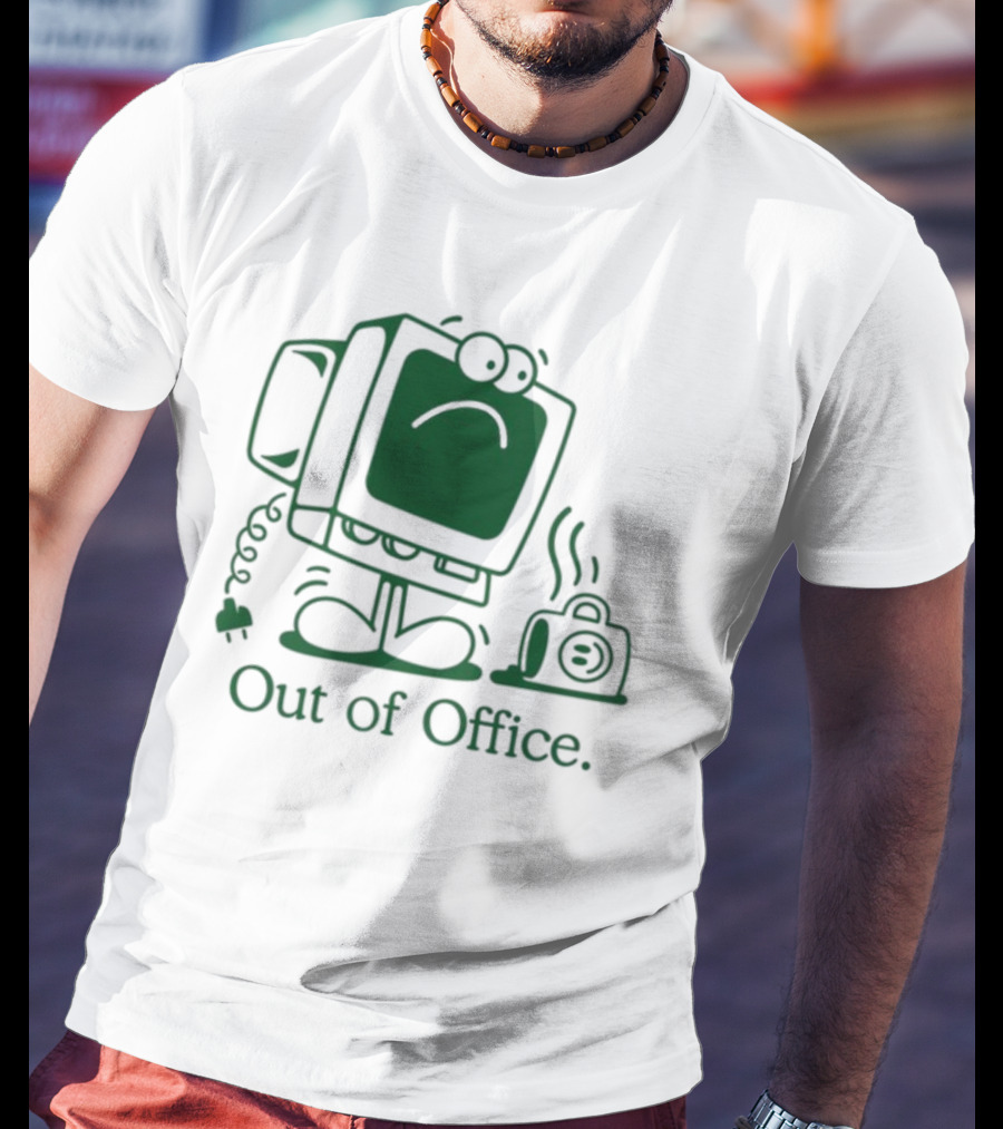José Pablo Classic Computer Sad Face Out Of Office T-Shirt