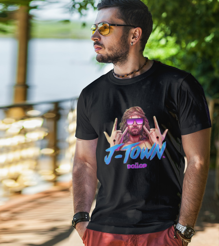 J Town The Dollop Retro Style Graphic By Jamesfosdike T-Shirt