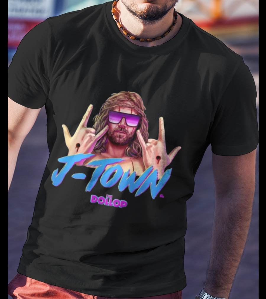 J Town The Dollop Retro Style Graphic By Jamesfosdike T-Shirt