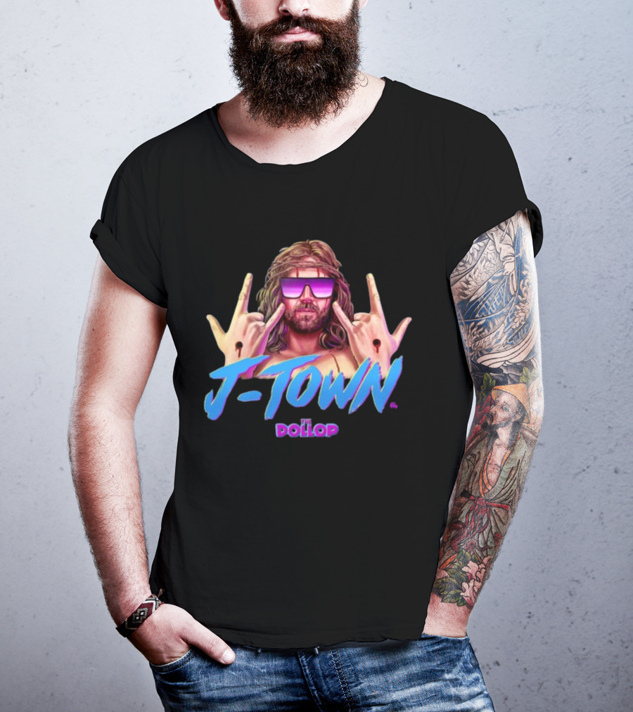 J Town The Dollop Retro Style Graphic By Jamesfosdike T-Shirt